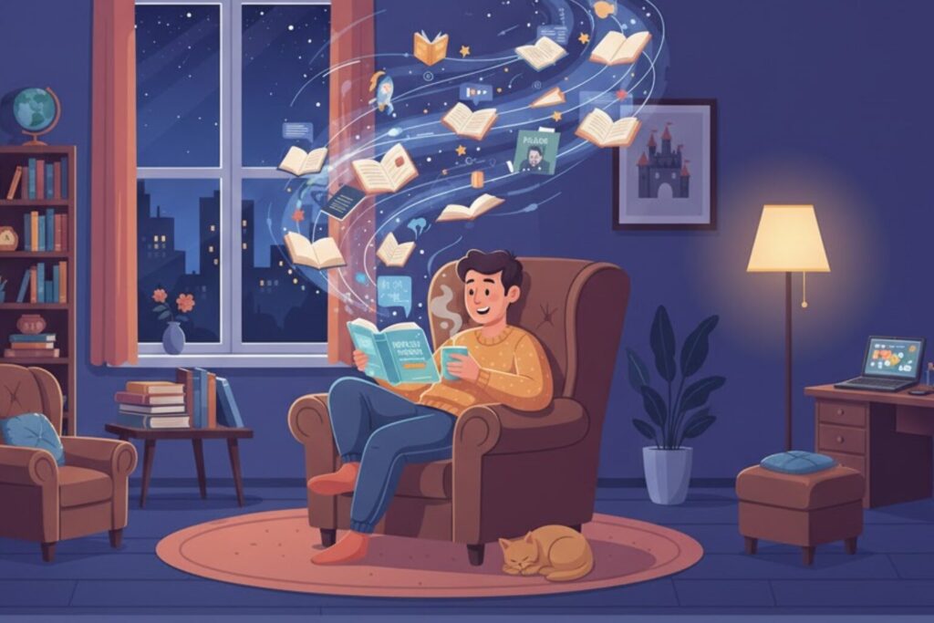 電子書籍で充実した読書ライフを過ごしている