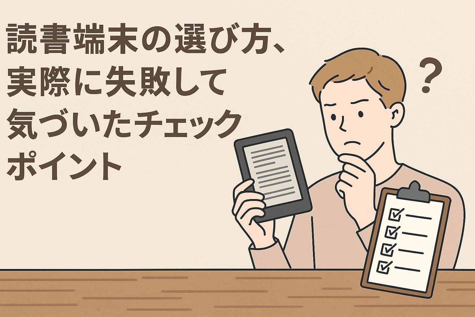 読書端末の選び方、実際に失敗して気づいたチェックポイント