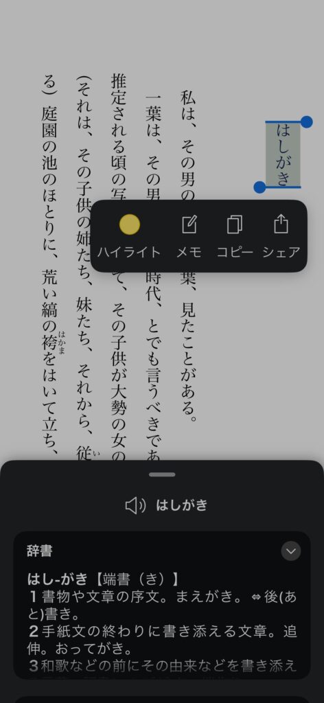 kindle ハイライト